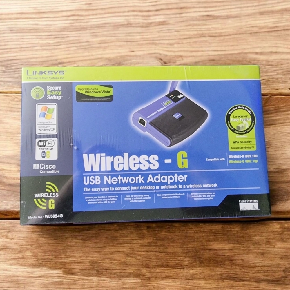 Linksys Wireless-G USB Network Adapter - Black